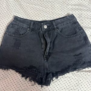 Women's Black Denim Shorts Pacsun